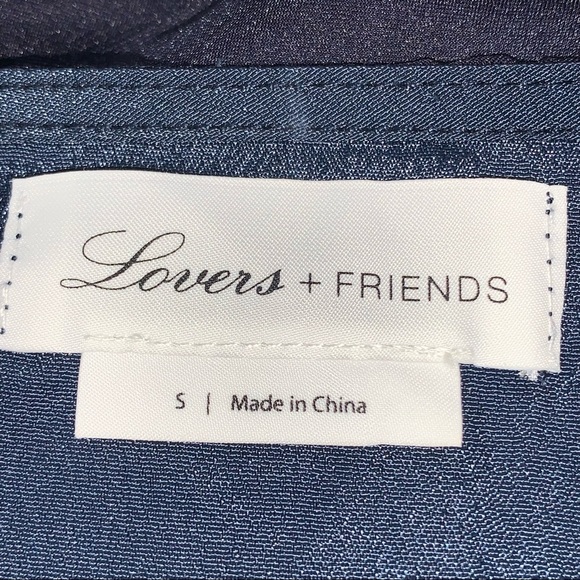 Lovers+Friends Theo Blouse Navy Embroidered - Picture 8 of 12
